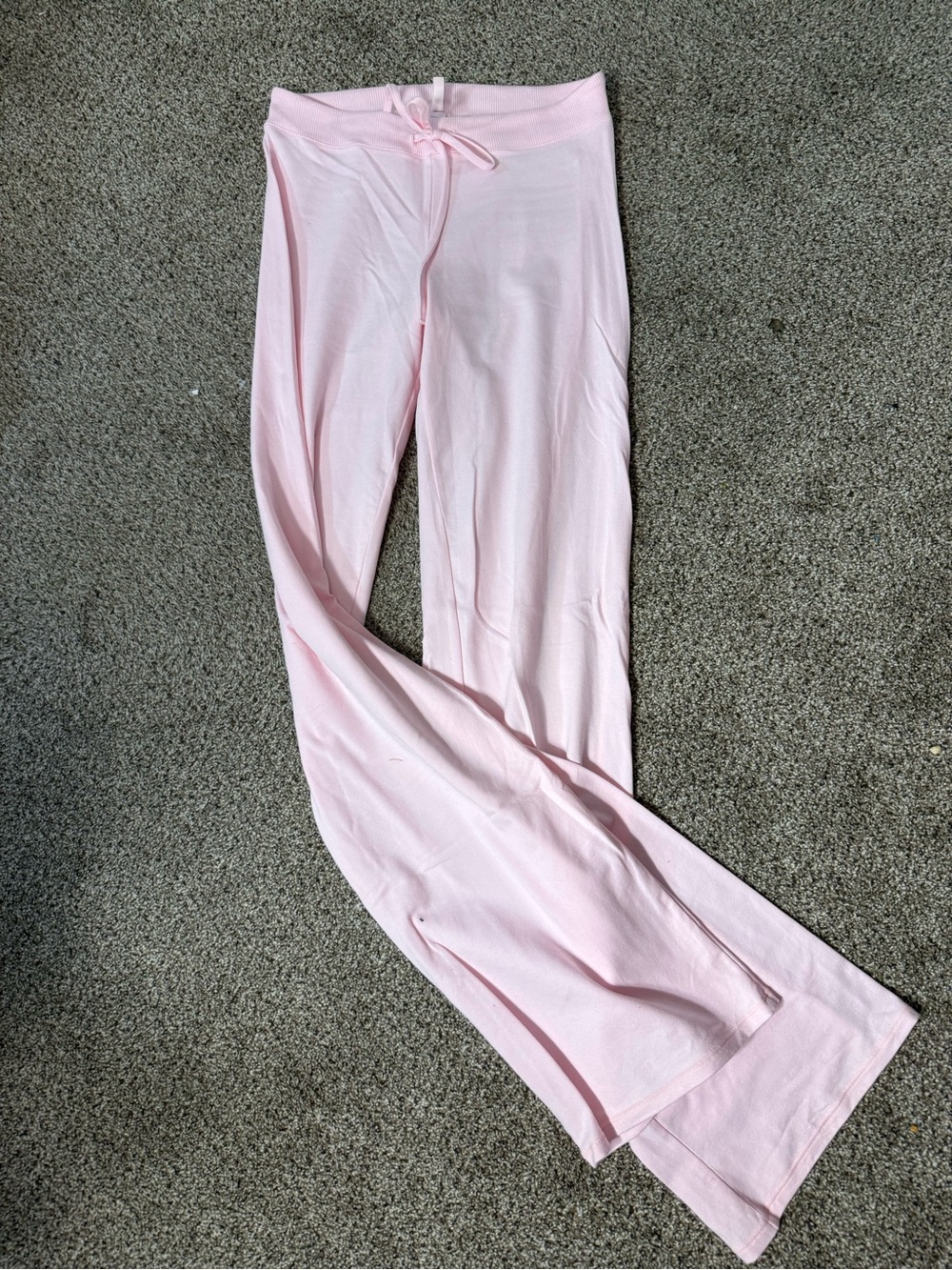 Skims Cotton Jersey Straight Leg Pants in Cherry Blossom sz XS